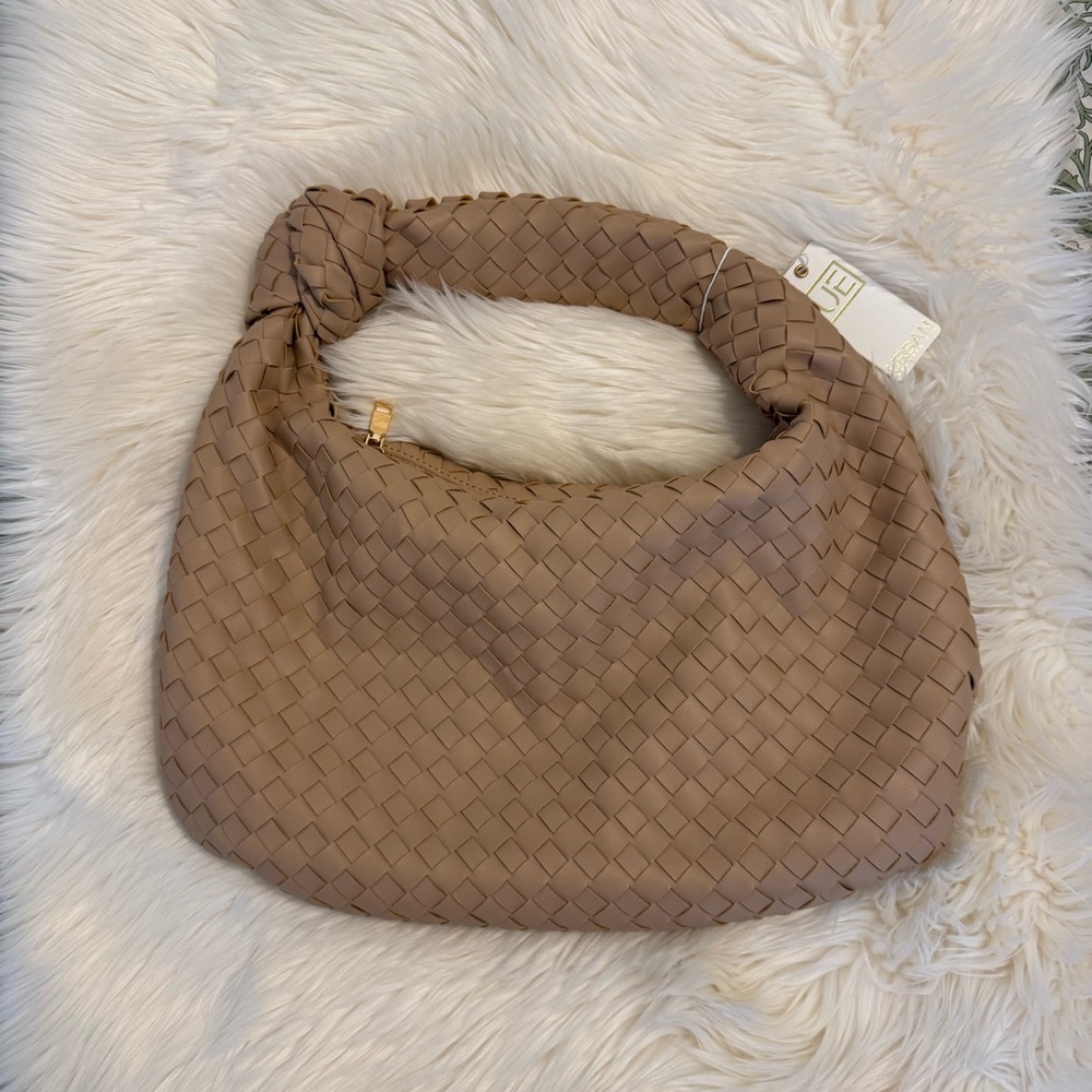 Urban Expressions Woven Faux Leather Handbag